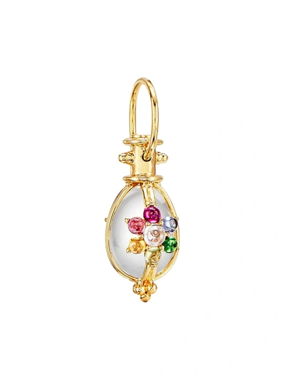 Temple St Clair Celestial 18k Yellow Gold & Multi-stone Stella Amulet In Multi/gold