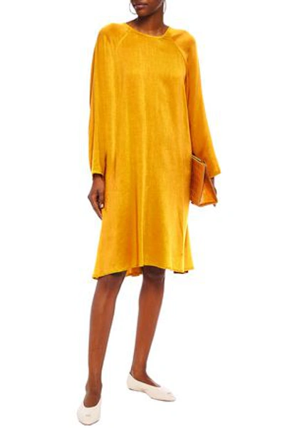 American Vintage Dorabird Twill Dress In Saffron