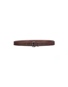 Álvaro González Leather Belt In Dark Brown