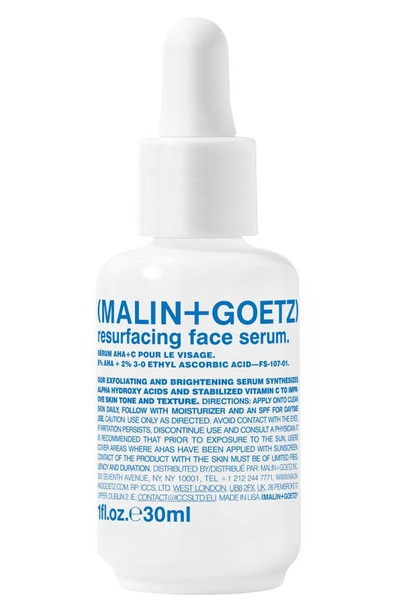 Malin + Goetz Malin And Goetz Resurfacing Face Serum 1 Oz. In White
