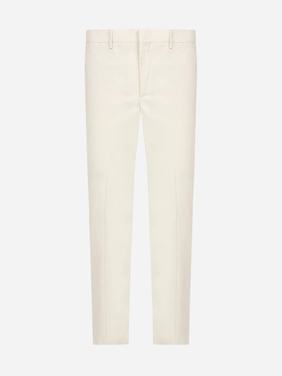 Neil Barrett Cotton And Viscose Cropped Pants