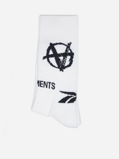 Vetements Anarchy Logo Blend-cotton Socks