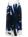 Off-white Off White Brushstroke Plisse Skirt