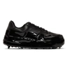 424 Dipped Low Top Leather And Rubber Sneakers In Black