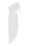Significant Other Sirene One Shoulder Knit Dress In White