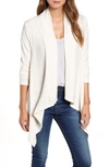 B Collection By Bobeau Amie Waterfall Knit Cardigan In Sugar