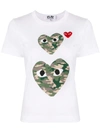 Comme Des Garçons Logo-print New Neck T-shirt In White