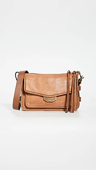 Rag & Bone Small Field Leather Messenger Bag In Brown