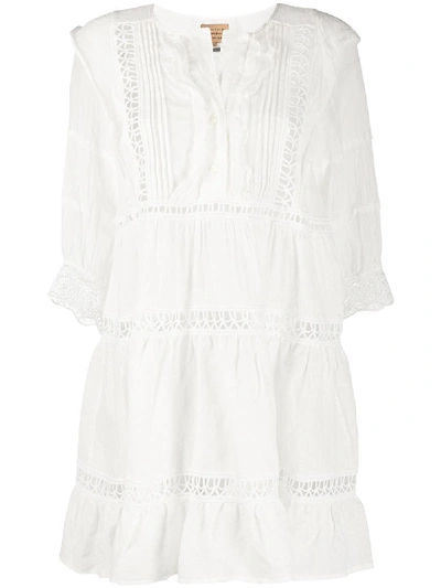 Alessia Santi Embroidered Dress In White