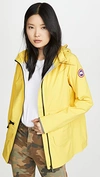 Canada Goose Hooded Pacifica Rain Jacket In Overboard Yellow