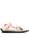 Suicoke Depa Multi Strap Flat Sandals In Pink
