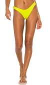 Luli Fama High Leg Brazilian Bikini Bottom In Glowstick