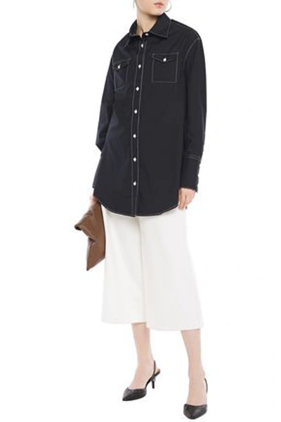 Anna Quan Ralph Cotton-poplin Shirt In Black