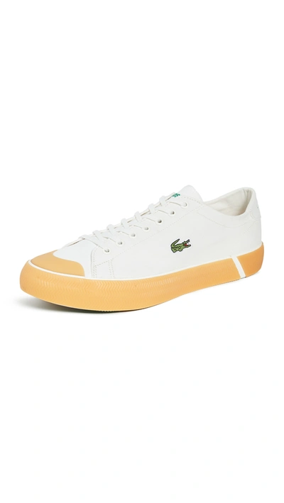 Lacoste Gripshot Sneakers In White Gum Sole In Off White