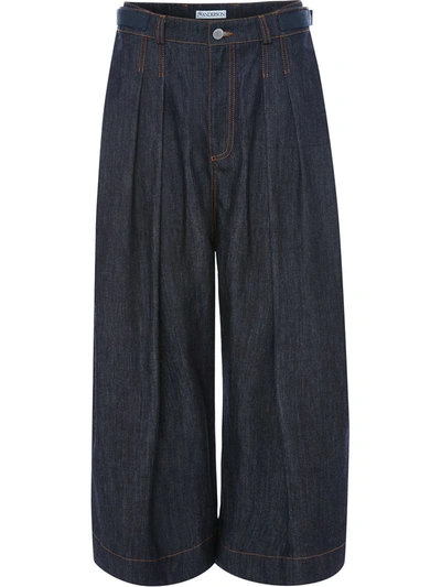 Jw Anderson High-rise Wide Jeans In Blue