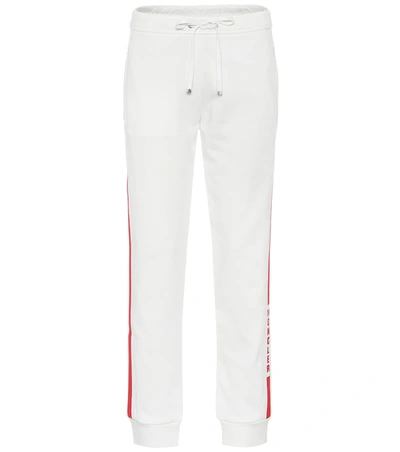 Moncler Cotton-blend Sweatpants In White