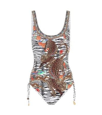 Camilla Ruched One-piece Swimsuit In Cosmic Co