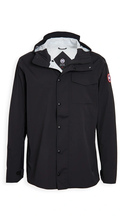 Canada Goose Nanaimo Waterproof Rain Jacket In Black