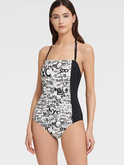 donna karan one piece swimsuit