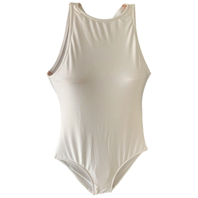 Pre-owned Lenny Niemeyer White Lycra Swimwear