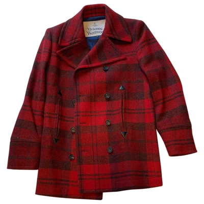 Pre-owned Vivienne Westwood Wool Coat In Red