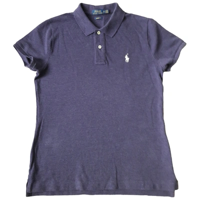 Pre-owned Polo Ralph Lauren Purple Cotton Top