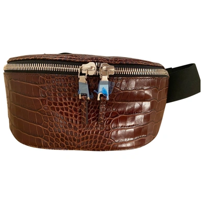 Pre-owned Erika Cavallini Leather Purse In Brown