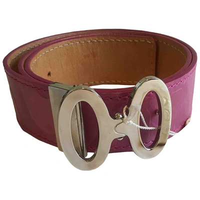 Pre-owned Emilio Pucci Leather Belt In Pink