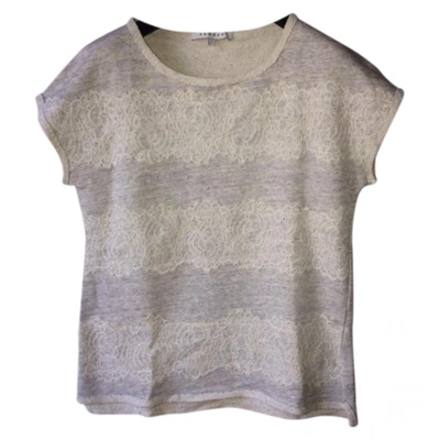 Pre-owned Sandro Grey Cotton Top