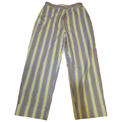 Pre-owned Paul Smith Straight Trousers In Multicolour