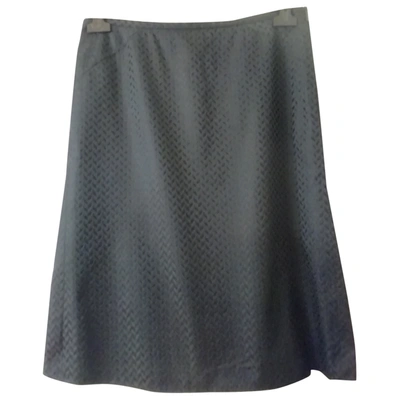 Pre-owned Armani Collezioni Silk Mid-length Skirt In Brown