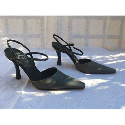 Pre-owned Alberta Ferretti Leather Heels In Grey
