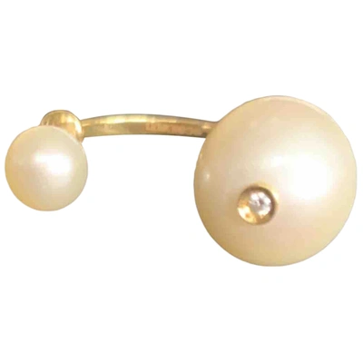Pre-owned Delfina Delettrez Pearls Earrings In White