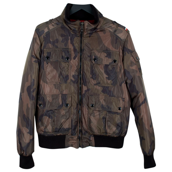 khaki moncler coat