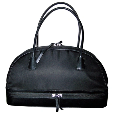 Pre-owned Pollini Handbag In Black