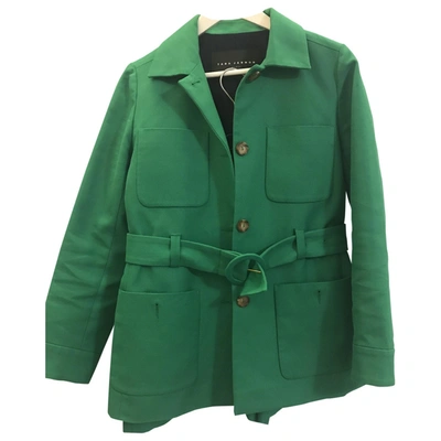 Pre-owned Tara Jarmon Jacket In Green