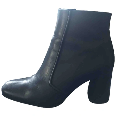 Pre-owned Claudie Pierlot Fall Winter 2019 Black Leather Ankle Boots