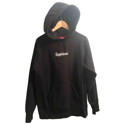 Pre-owned Supreme Sweatshirt In Black