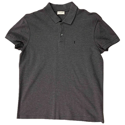 Pre-owned Saint Laurent Polo Shirt In Grey