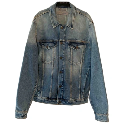 Pre-owned Calvin Klein Blue Cotton Jacket