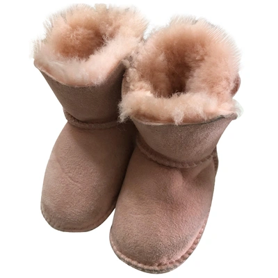 Pre-owned Ugg Snow Boots In Pink