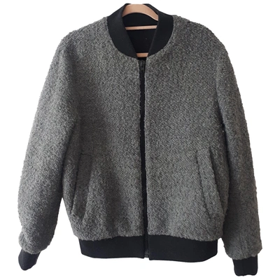 Pre-owned Msgm Wool Jacket In Grey