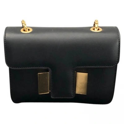 Pre-owned Tom Ford Leather Crossbody Bag In Black