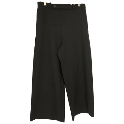 Pre-owned Maje Large Pants In Black
