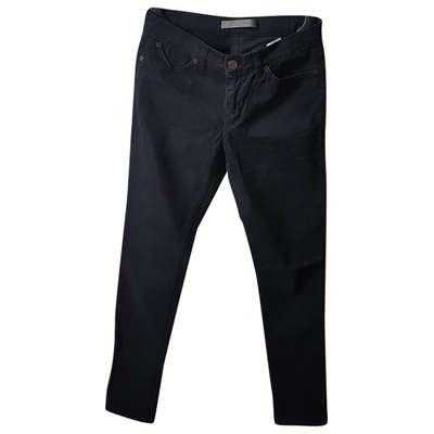 Pre-owned Superfine Straight Pants In Black