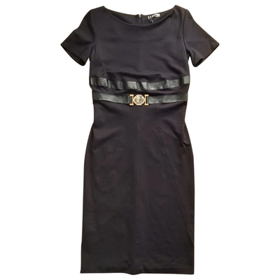 Pre-owned Versace Mid-length Dress In Black