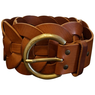 Pre-owned Furla Leather Belt In Brown