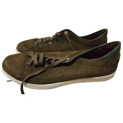 Pre-owned Paul Smith Leather Low Trainers In Brown