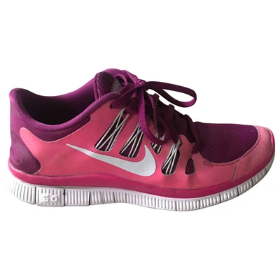 Pre-owned Nike Free Run Trainers In Pink