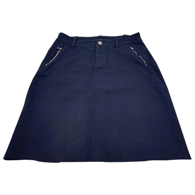 Pre-owned Lauren Ralph Lauren Mid-length Skirt In Navy
